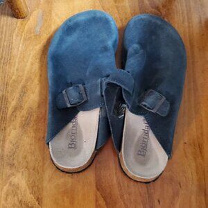 Blue Suede Comfortable Shoes Like Birkenstocks - Brand is Bjorndal - Siz…